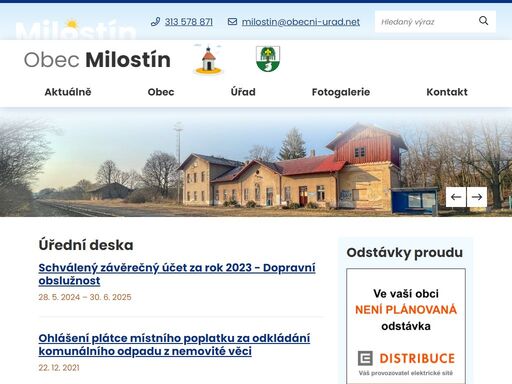 www.obec-milostin.cz