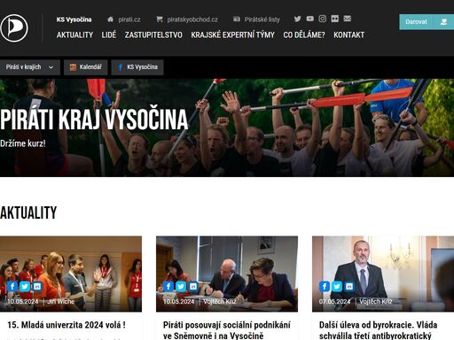 oficiální stránka krajského sdružení vysočina české pirátské strany
