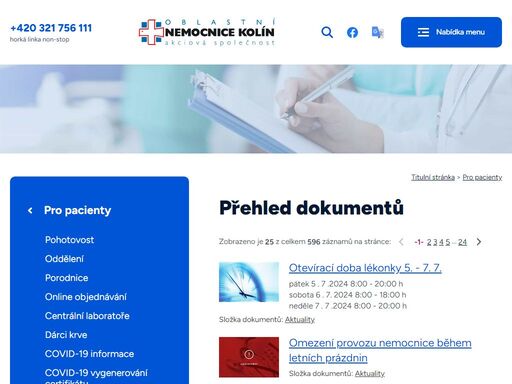 www.nemocnicekolin.cz