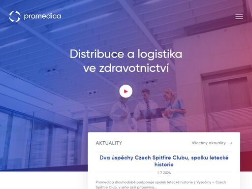 promedica patří mezi nejvýznamnější české firmy v oblasti distribuce a logistiky ve zdravotnictví a je spolehlivým partnerem lékařům a zdravotníkům v čr.