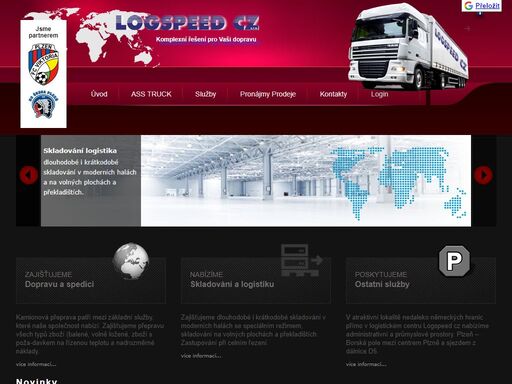 tuzemská a mezinárodní kamionová doprava, spedice, skladování, logistika