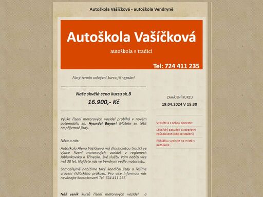 www.autoskolavasickova.cz