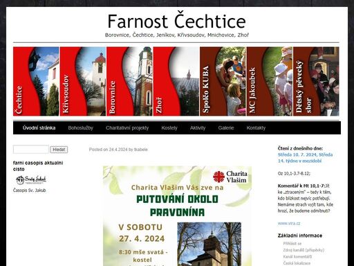 oficiální web farností čechtice, křivsoudov,borovnice a zhoř