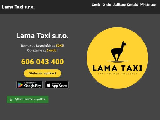 vítejte na lamataxi - profesionální taxi služba
