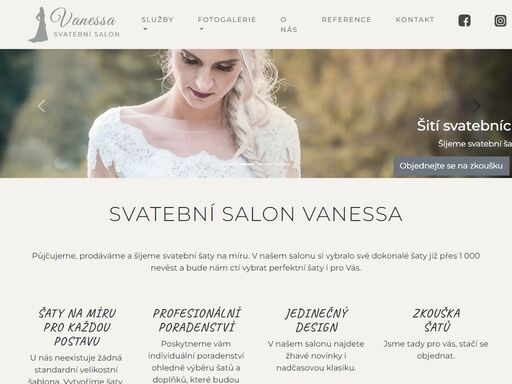svatební salon vanessa havířov - svatební šaty, boty a svatební doplňky. šití na míru, půjčovna a prodej.