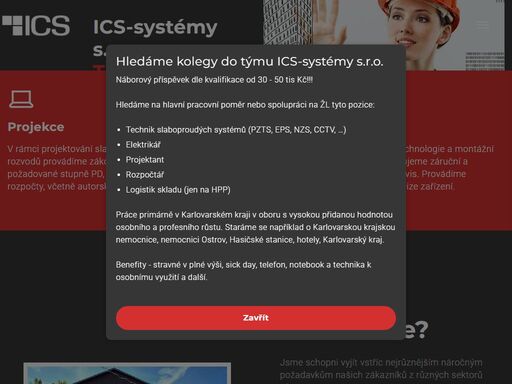 ics-systémy s.r.o., karlovy vary, slaboproudé a silnoproudé instalace