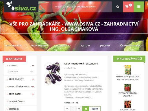 osiva, cibuloviny, travní semena, houby - sadba (žampiony, hlíva), http://www.osiva.cz