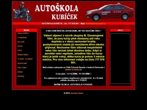 www.autoskolakubicek.cz