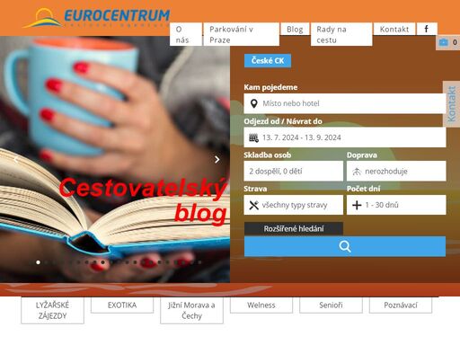 eurocentrum.cz - nabídka zájezdů a dovolených s osobním přístupem