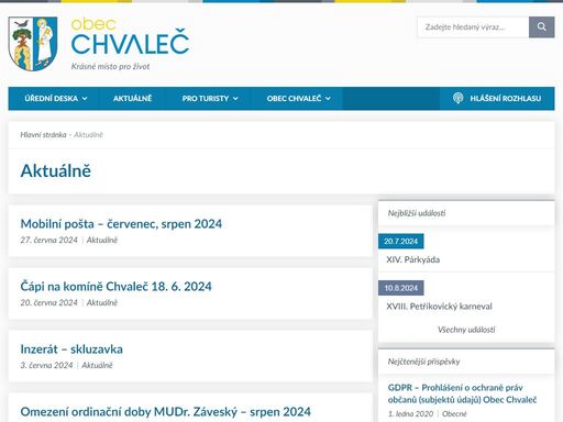 www.chvalec.cz