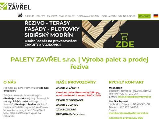 www.paletyzavrel.cz