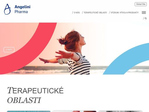 firemní webová prezentace společnosti angelini pharma česká republika s.r.o., člena skupiny angelini.