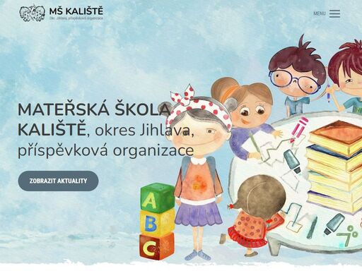 oficiální internetové stránky mateřské školy kaliště.