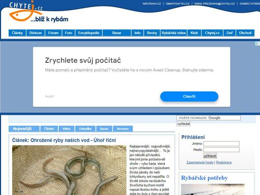 chytej.cz - internetový portál pro rybáře