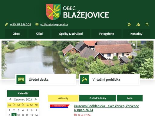 oficiální stránky obce blažejovice