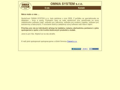 omnia system s.r.o - programy na zakázku, vývoj software