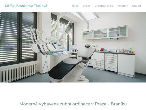 moderně vybavená stomatologická ordinace v praze braníku