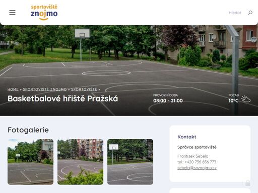 www.sportovisteznojmo.cz/basketbalove-hriste-prazska