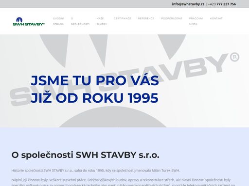 swh stavby s.r.o. - stavební firma chomutov a celá česká republika | swhstavby.cz