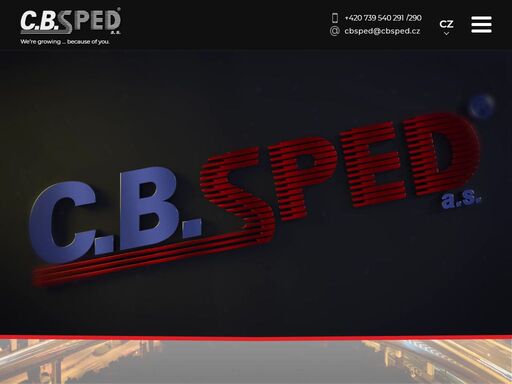 c.b.sped byl založen počátkem roku 1997 jako dopravně-logistická firma (původně s.r.o.) zabývající se logistikou, manipulací, mezinárodní a tuzemskou spedicí a dopravou.