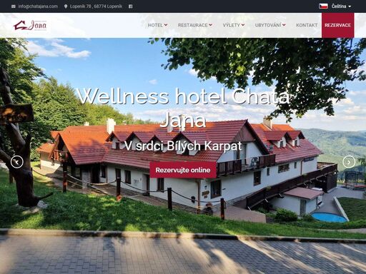 chata jana | horský wellness hotel | bílé karpaty