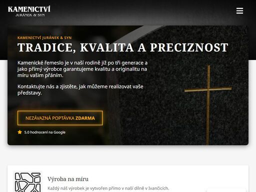 kamenictví juránek & syn je rodinná firma v ivančicích s dlouholetou tradicí. vyrábíme ty nejlepší pomníky na míru. navštivte náš web.