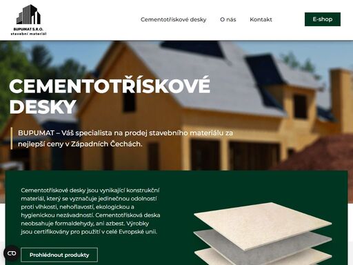 bupumat – váš specialista na prodej stavebního materiálu za nejlepší ceny v západních čechách. zaměřujeme se především na prodej cementotřískových desek.