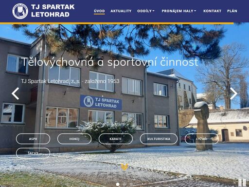 www.tj-spartakletohrad.cz