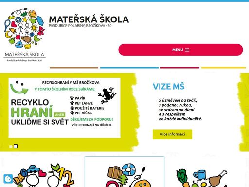 mateřská škola pardubice- polabiny, brožíkova 450, více informací na www.msbrozikova.cz