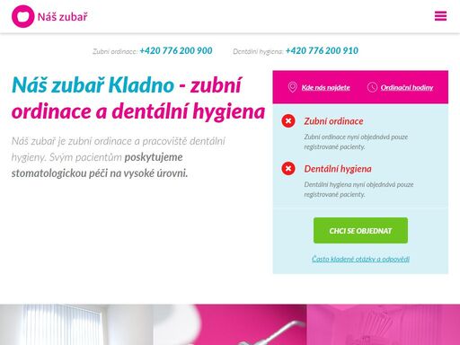 náš zubař je zubní ordinace mddr. markéty karnet a dentální hygiena v kladně švermově. poskytujeme zubní péči a hygienu na vysoké úrovni.