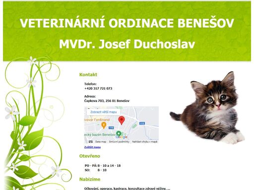 veterinární ordinace benešov - mvdr. josef duchoslav