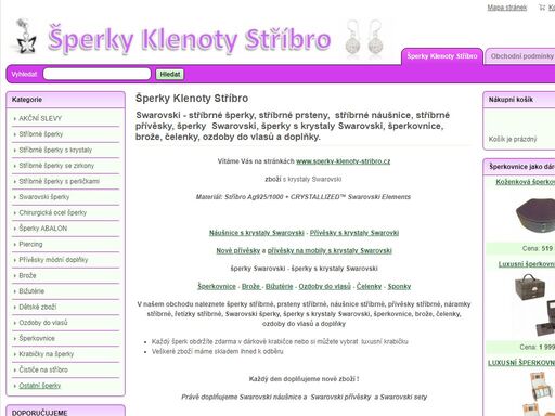 www.sperky-klenoty-stribro.cz