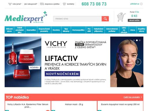 online lékárna mediexpert.cz nabízí nejen volně prodejné léky, ale i léky na předpis. stovky výdejních míst po celé české republice.