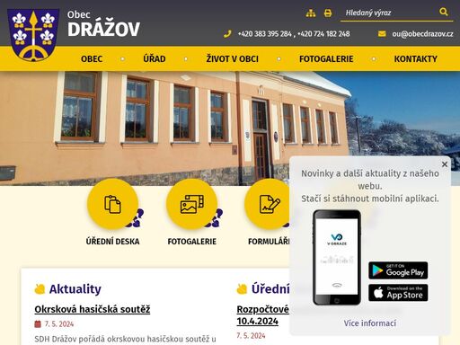 www.obecdrazov.cz