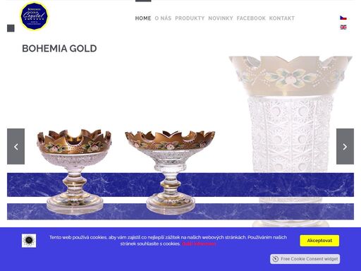 bohemia gold je firma zabývající se výrobou a dekorací olovnatého křišťálu a sododraselného skla.