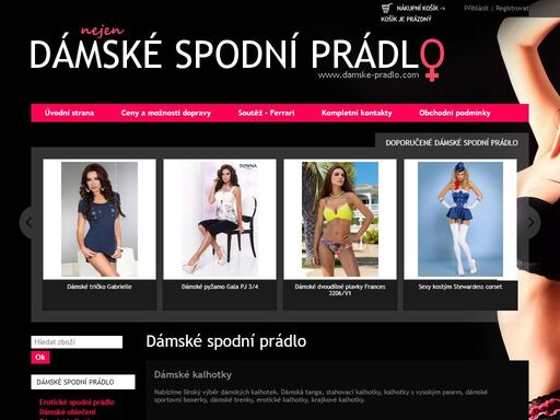 dámské spodní prádlo