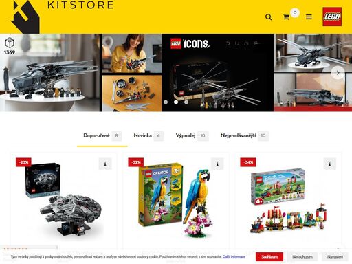 obchod kitstore je specializovaný prodejce stavebnic lego®. nové a exkluzivní stavebnice  lego® skladem ihned k odeslání. ověřený a spolehlivý prodejce lego.