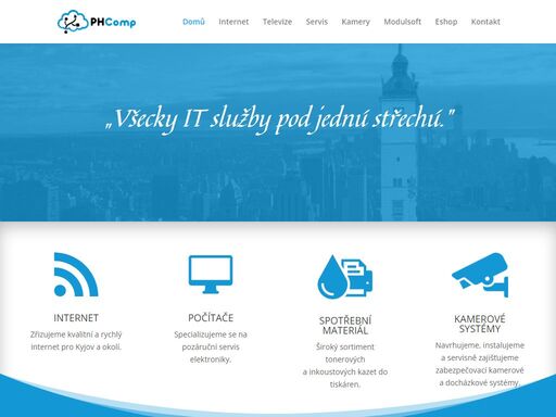 phcomp nabízí své služby v oblasti výpočetní techniky, servisu, sítí a připojení k internetu. pro naše zákazníky z kyjova a okolí.