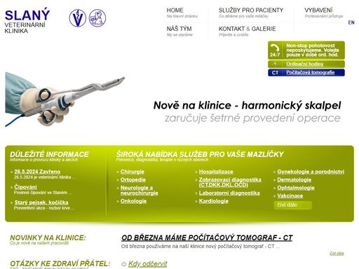 www.veterinaslany.cz
