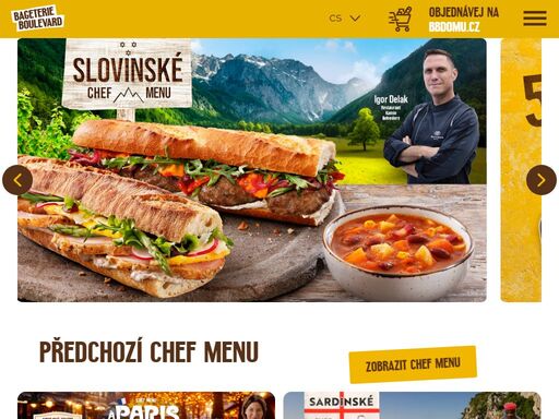rychlé občerstvení jinak než jej znáte. pokrmy připravujeme rychle, ale neslevujeme z nároků na kvalitu a chuť našich baget a dalších specialit.