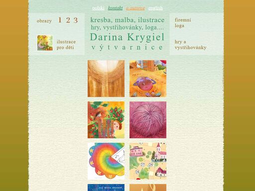malba obrazů, ilustrace pro časopisy a knihy pro děti, vytváření her a vystřihovánek. tvorba firemních log, milan vilc trio.