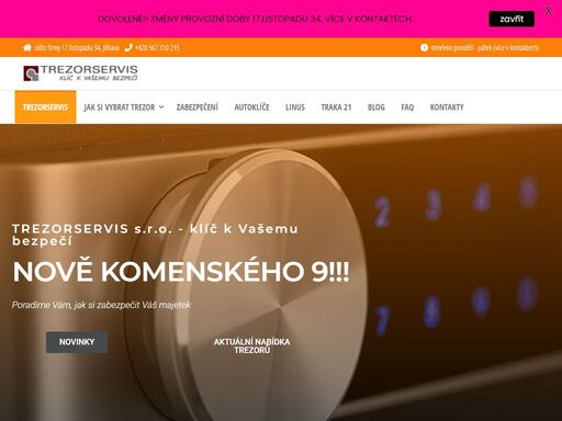 klíč k vašemu bezpečí. poradíme vám, jak si zabezpečit váš majetek. nabídka trezorů skladem - vybereme vám trezor podle vašich potřeb. vyrobíme pro vás autoklíč bez čipu i s čipem.