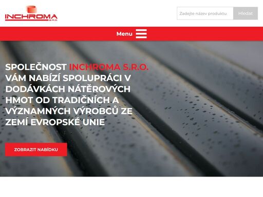 hb body, pellachrom, smirdex, polyesterové tmely, fasádní barvy, brusné papíry inchroma s.r.o. - hlavní náplní firmy je obchodní a poradenská činnost v oblasti nátěrových systémů, nabízíme dodávky široké škály nátěrových hmot, brusiva a doplňků