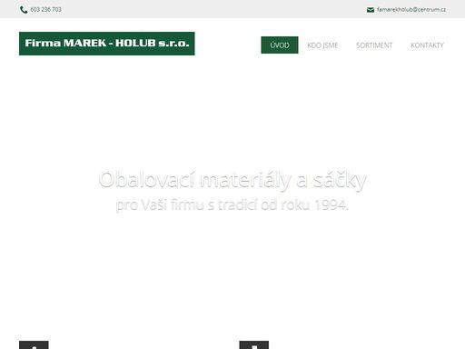 firma zabývající se výrobou obalovacích materiálů, mezi které patří sáčky, obaly a další sortiment na přání zákazníka.