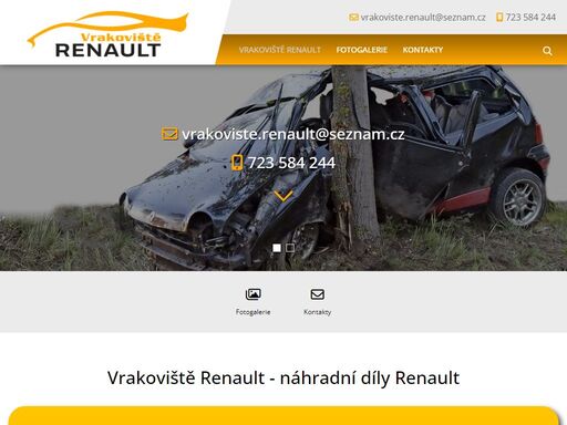 vrakoviště kutnohorská, nové i použité levné náhradní díly renault se zárukou, clio, laguna, megane, scenic, twingo, kango, 5, 19, 21. ekologická likvidace vozidel zdarma, výkup vozů