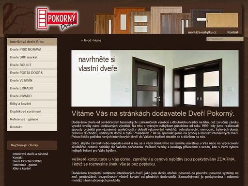 firma pokorný dodává dveře a zárubně vysoké kvality včetně montáže a s důkladnou propracovaností detailu.
