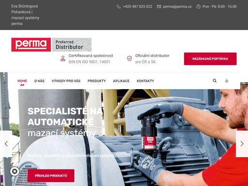 jediný oficiální distributor a zástupce německého výrobce perma-tec gmbh & co.kg v čr a sk.