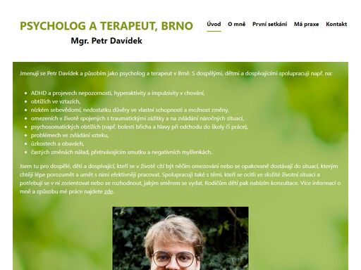 terapie pro děti a dospělé s psychosomatickými obtížemi, adhd, úzkostmi, konflikty a nespokojensoti ve vztazích v brně. 