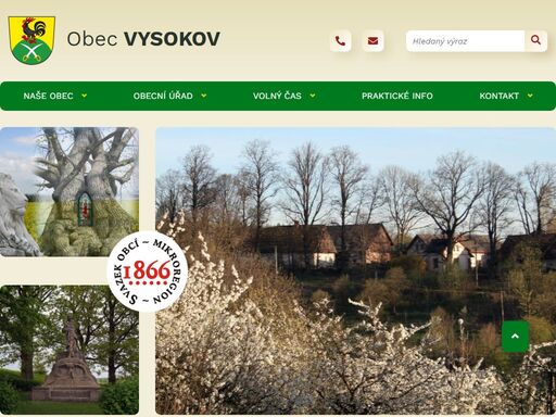 oficiální stránky obce vysokov