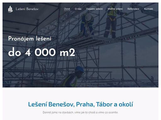 lešení benešov, praha, tábor a okolí
